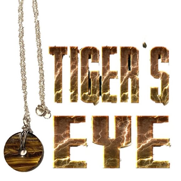 Tiger’s Eye Donut Pendant Necklace – Courage, Focus & Grounded Power - Picture 1 of 7